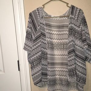 Tribal print cardigan